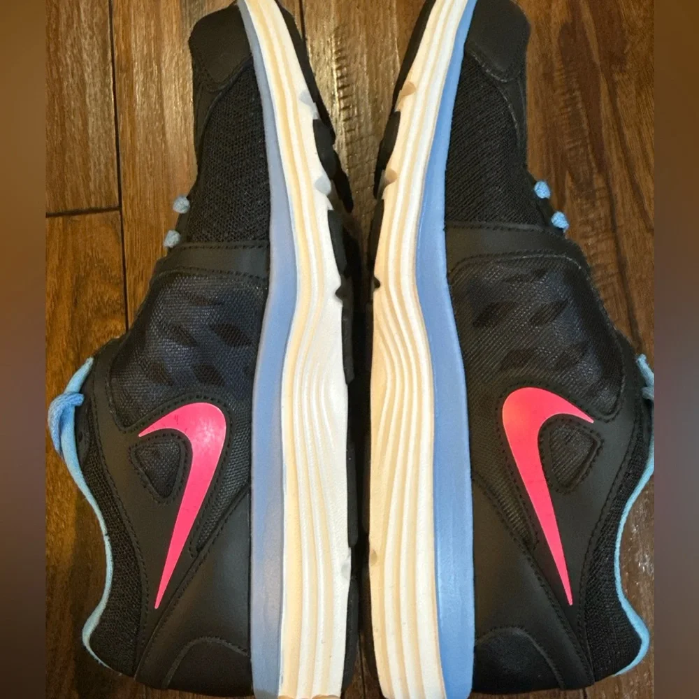 Nike Dual Fusion‎ ST3 Women Black Pink Blue Running Shoes 9.5 #657498-003